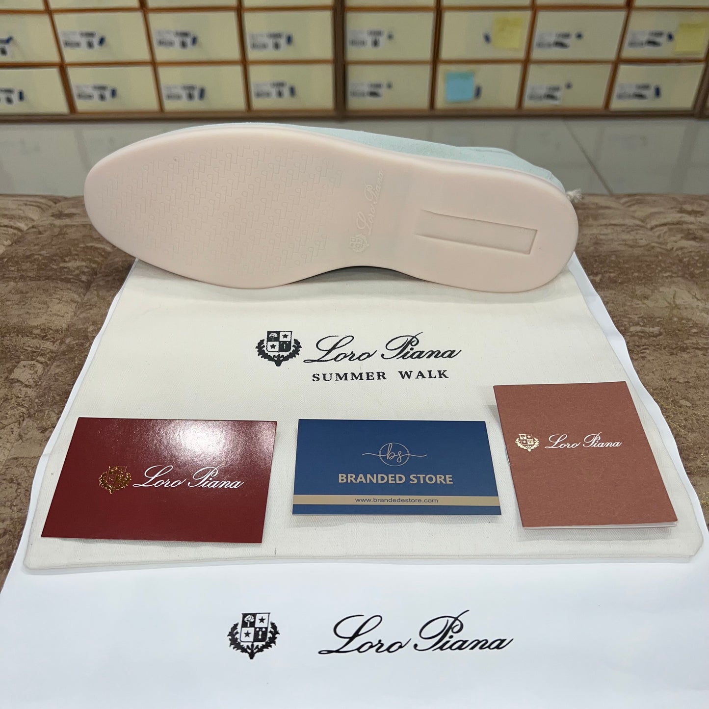 Loro Piana Summer Walk Loafer Suede - Light Blue