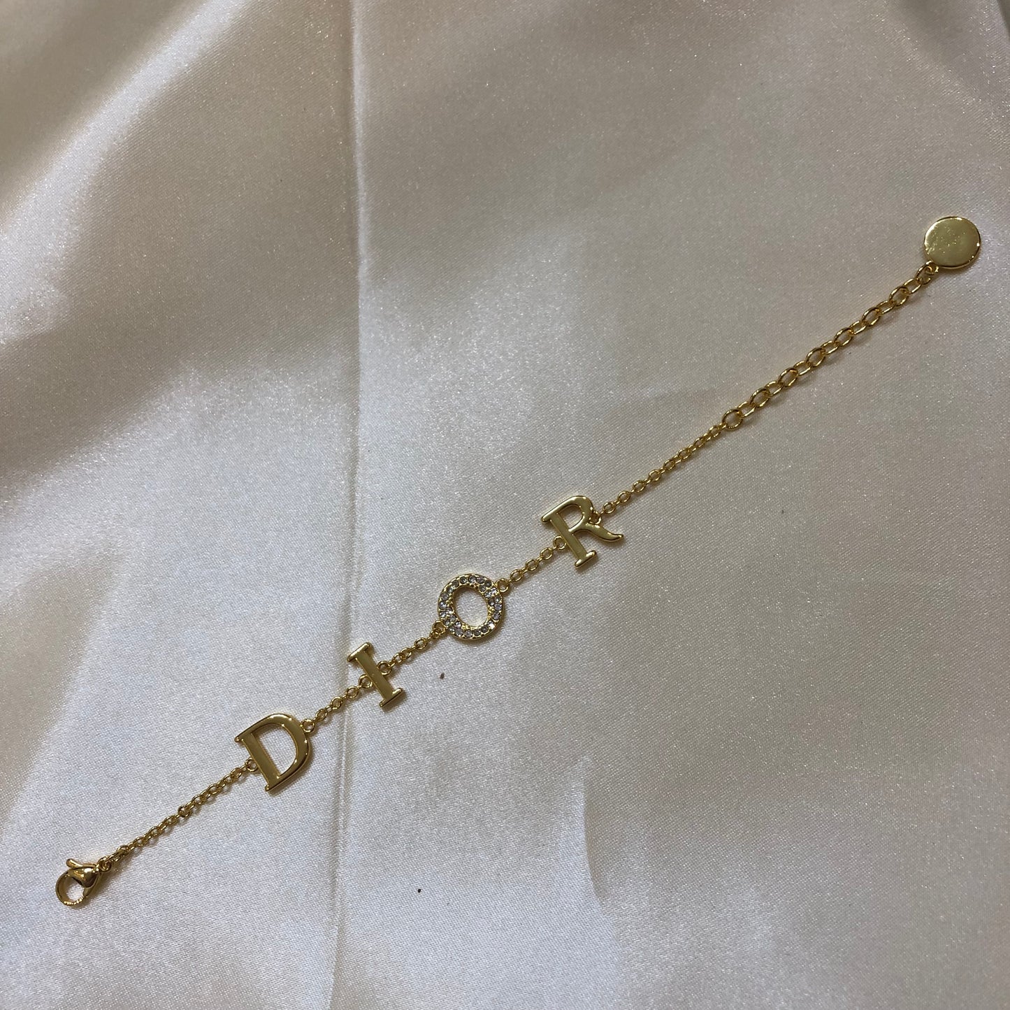 Dior D.I.O.R Golden Chain Bracelet