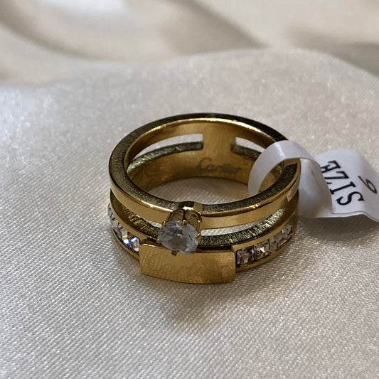Cartier Logo Golden Ring