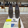 Fendi Brown Golden Buckle Normal Loafers