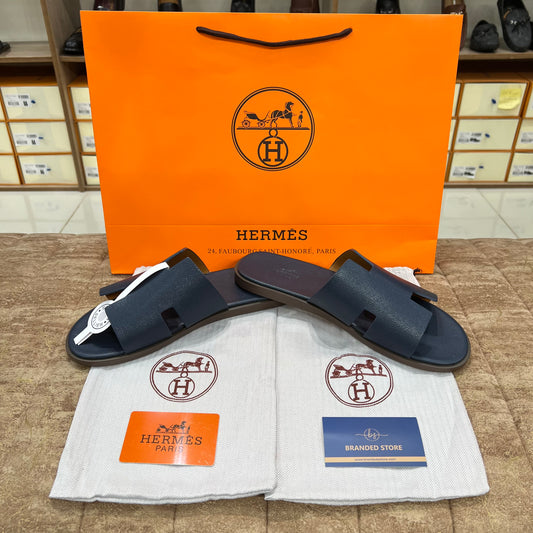 Hermes Men's Sandal Blue Texture