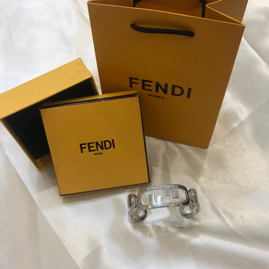 Fendi FF Silver Bracelet