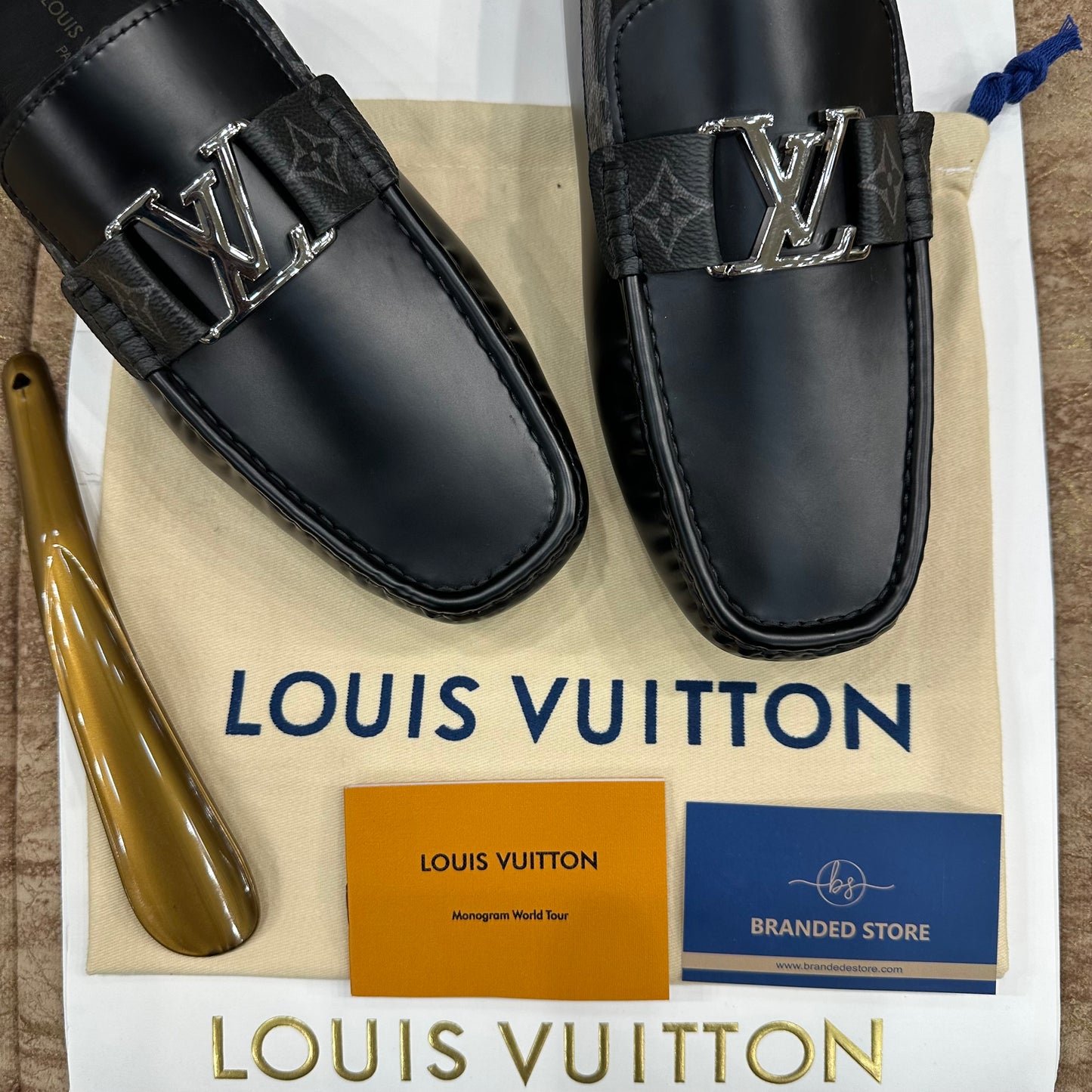 Louis Vuitton Black Flower Normal Loafer