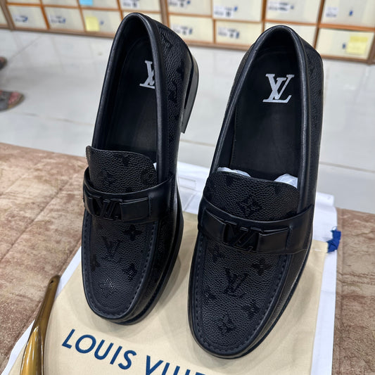 Louis Vuitton Black Shine Pro Major Loafer