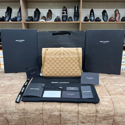 YSL Skin Texture Leather Bag