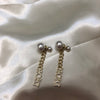 Dior Logo Chain Golden Earrings