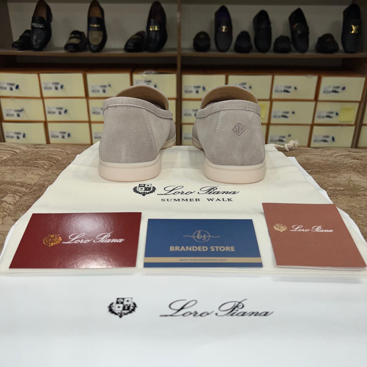 Loro Piana Summer Walk Loafer Suede - Off White