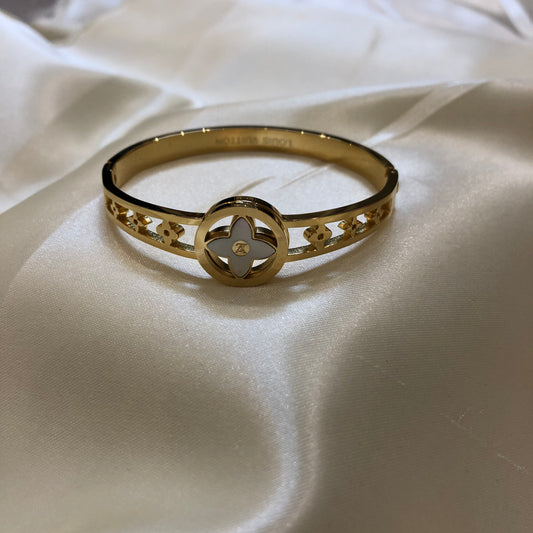 Louis Vuitton White Golden Bracelet
