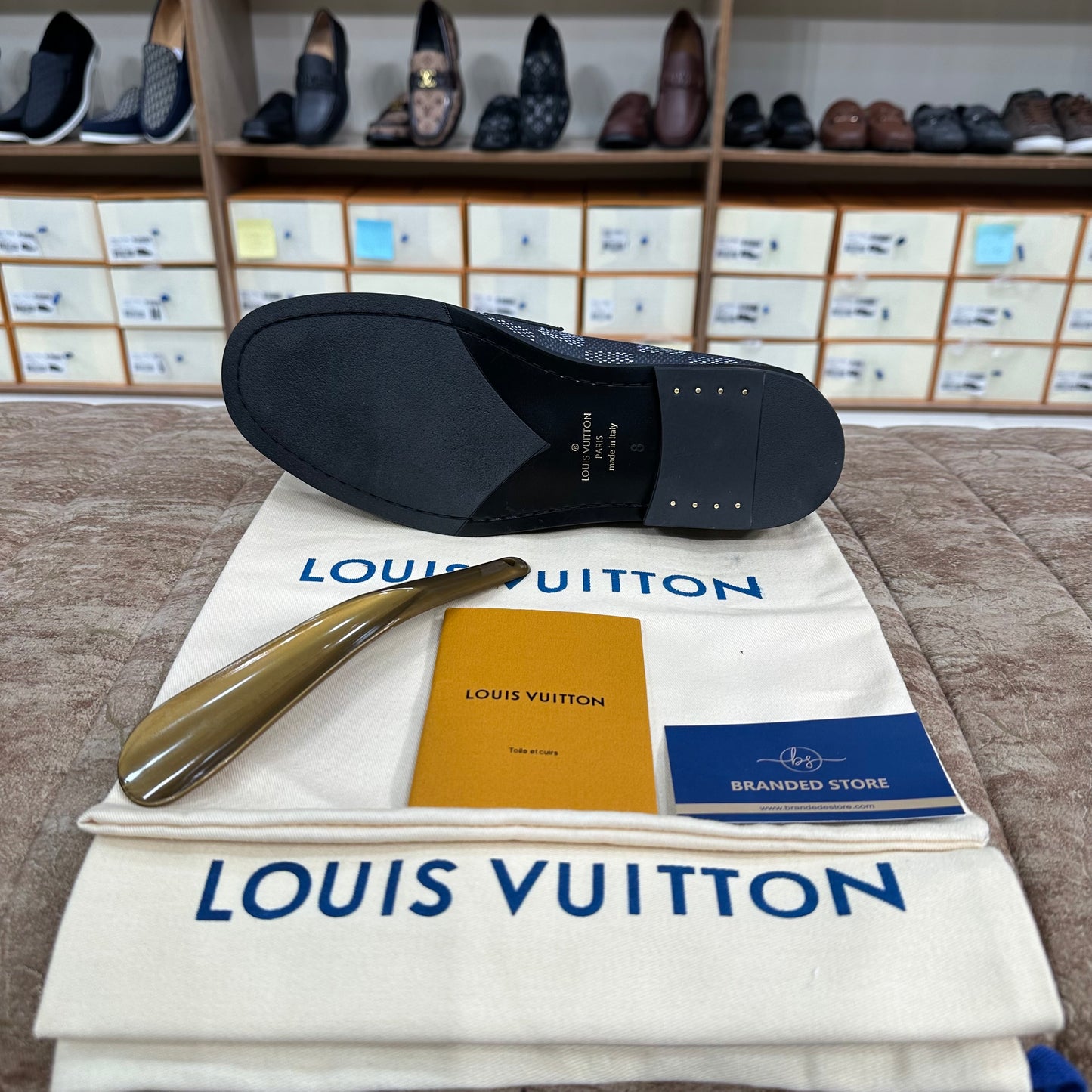 Louis Vuitton Damier Major Loafers Black