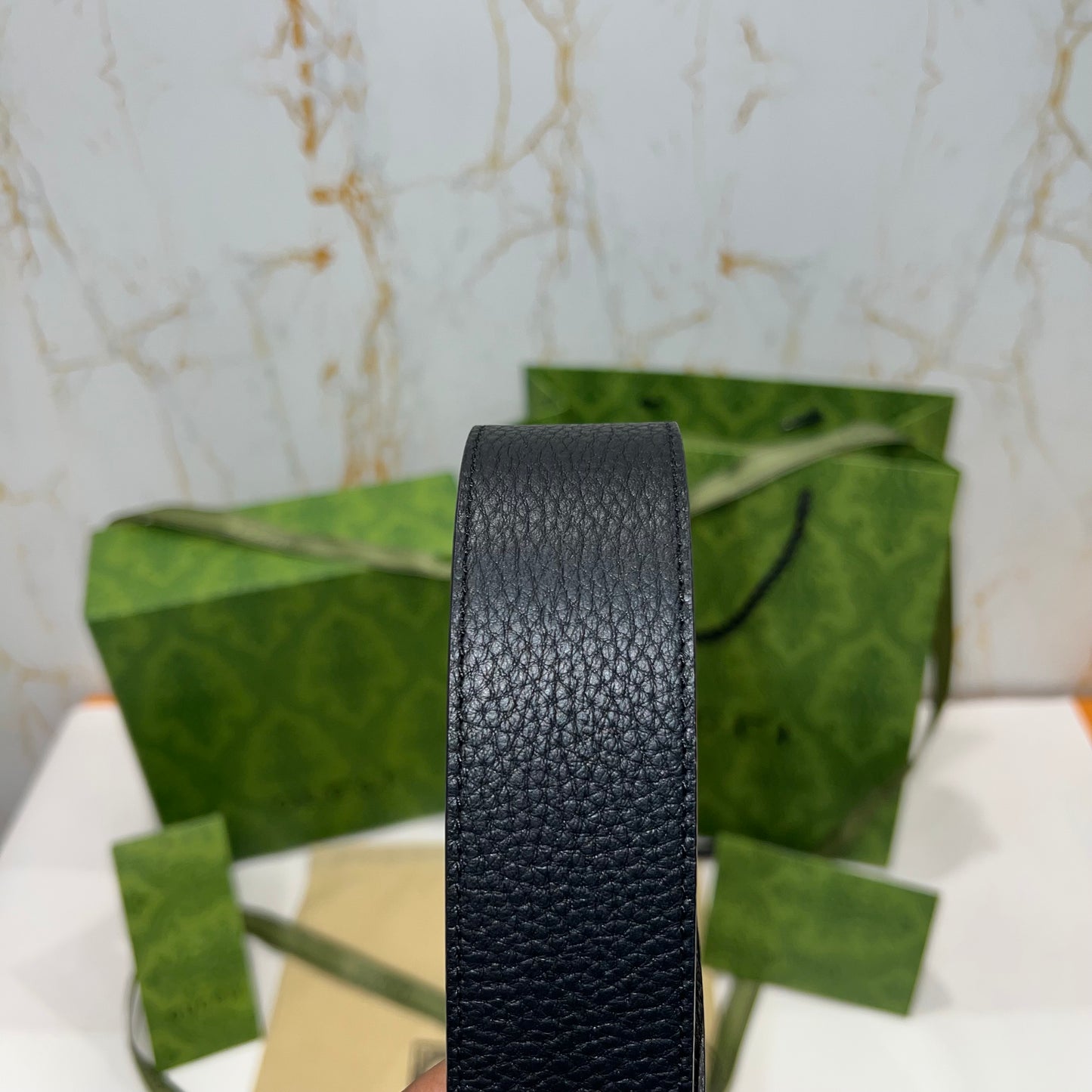Gucci Golden GG Buckle Belt Black