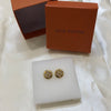 Louis Vuitton Round Golden Earrings Studs