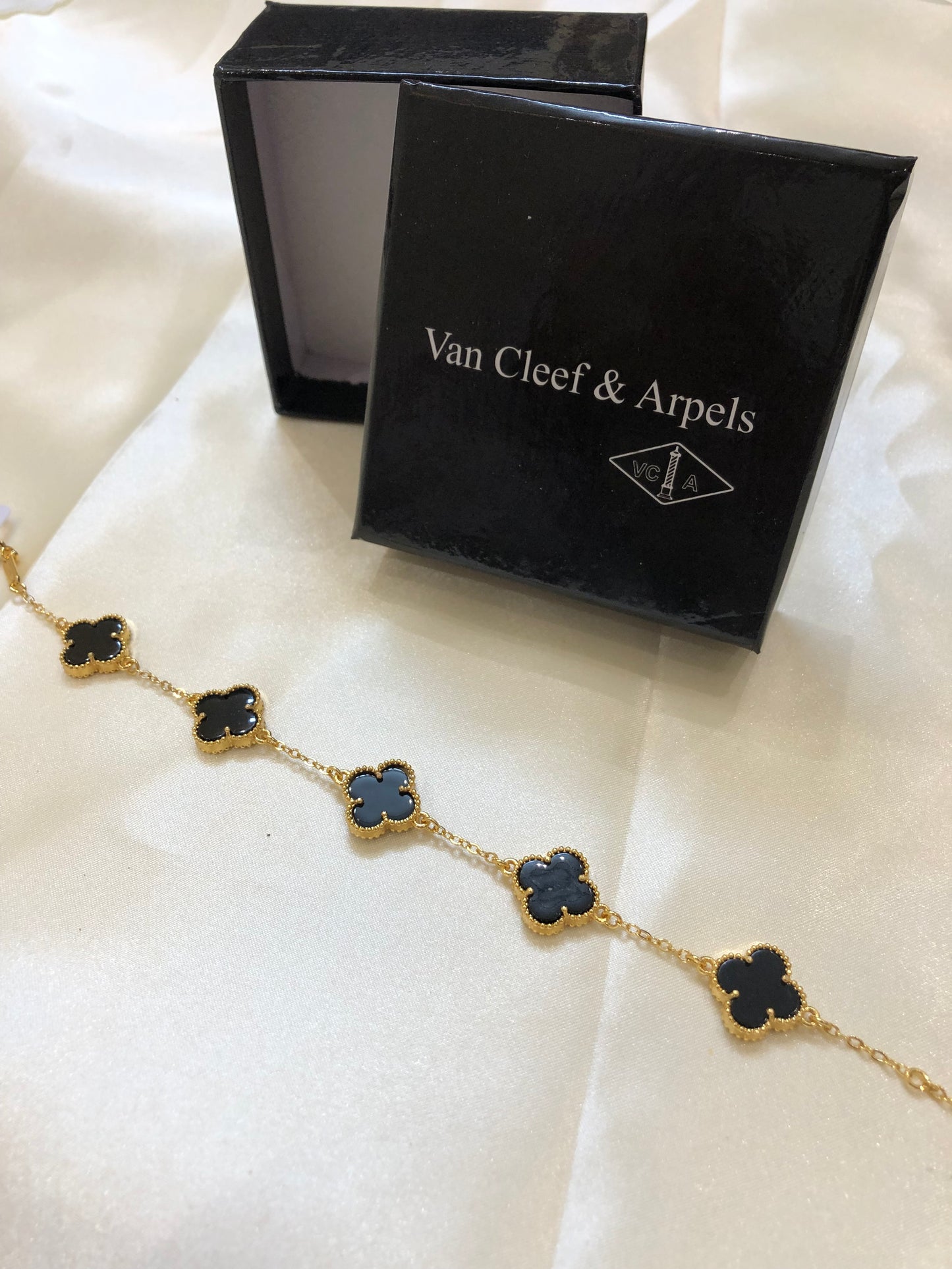 Van Cleef Gold Black Bracelet