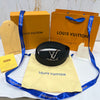 LV Black Line Logo Reversible Belt Black