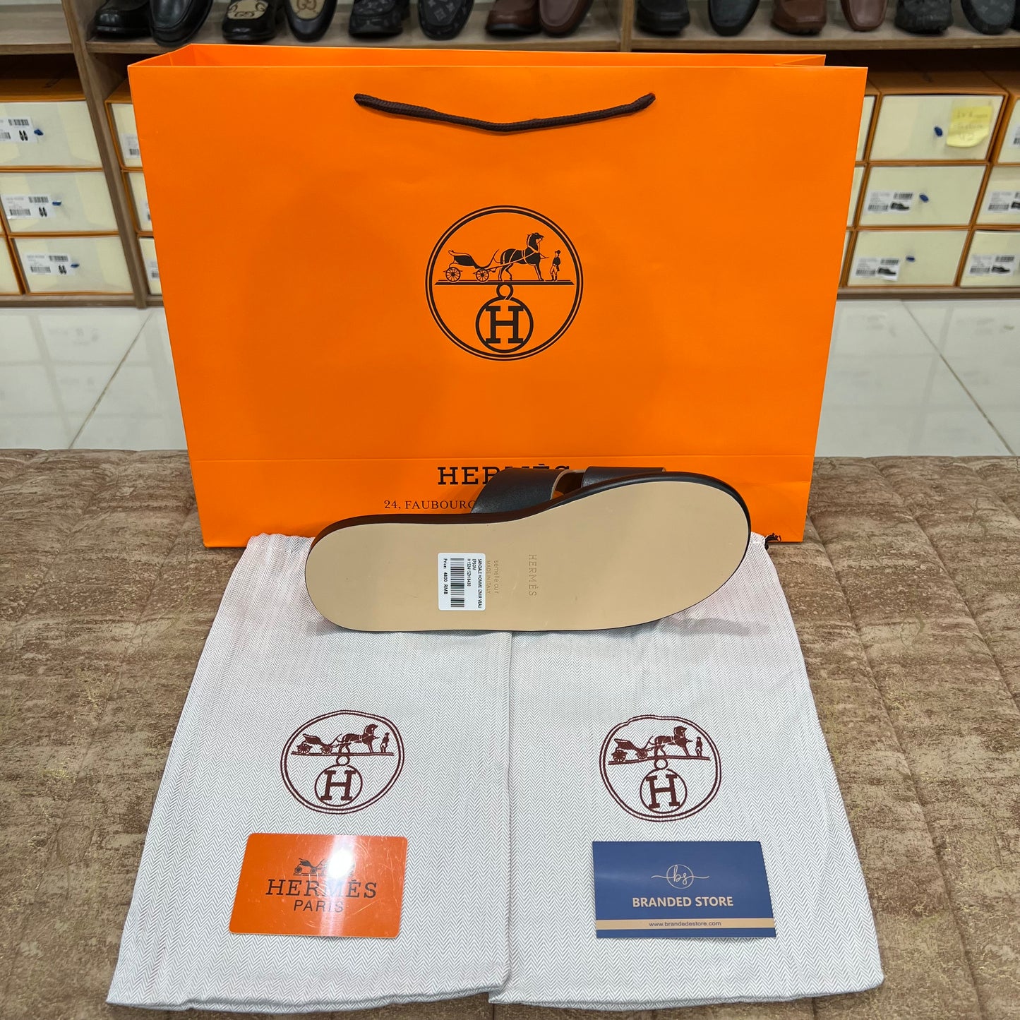 Hermes Men's Sandal Black