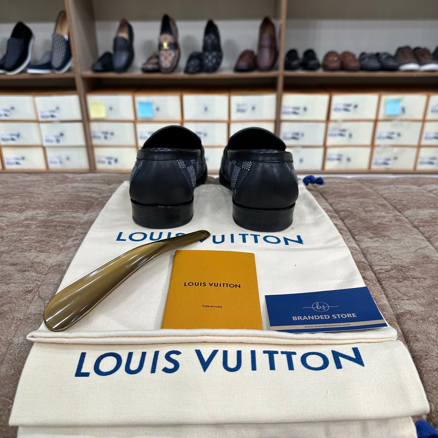 Louis Vuitton Damier Major Loafers Black