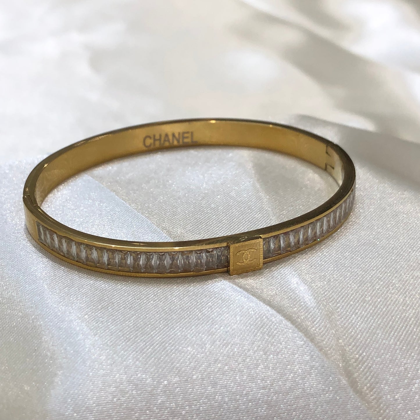 Chanel Mini Logo Golden Bracelet