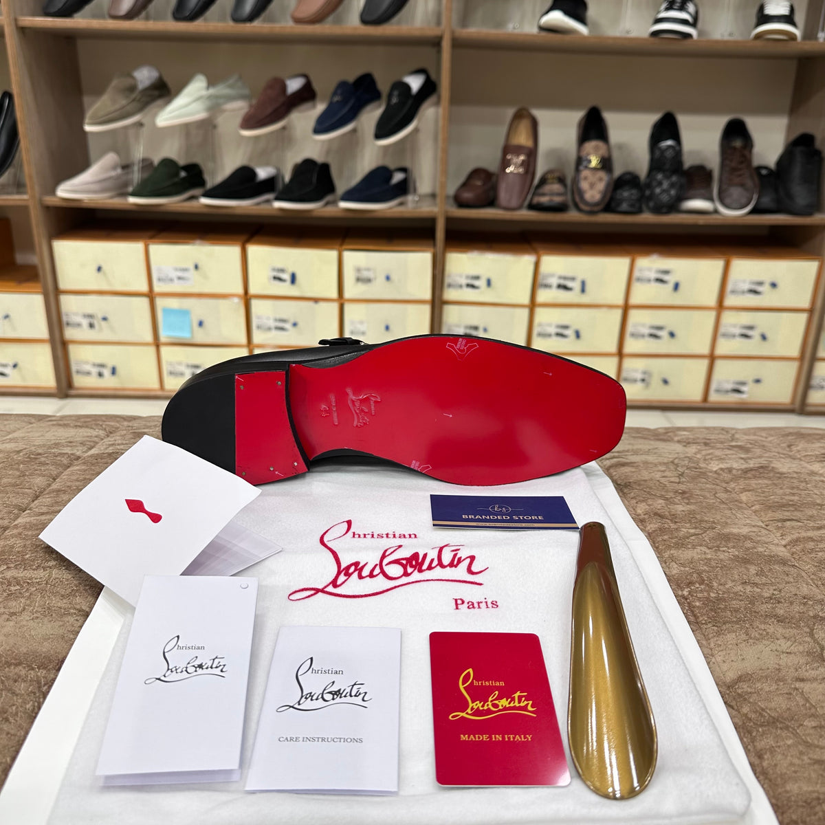 Christian Louboutin Chambeli Monk Strap Leather Major Loafers