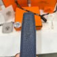 Hermes H Golden Buckle Belt Reversible Black/Blue