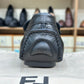 Fendi Black Green FF Normal Loafers