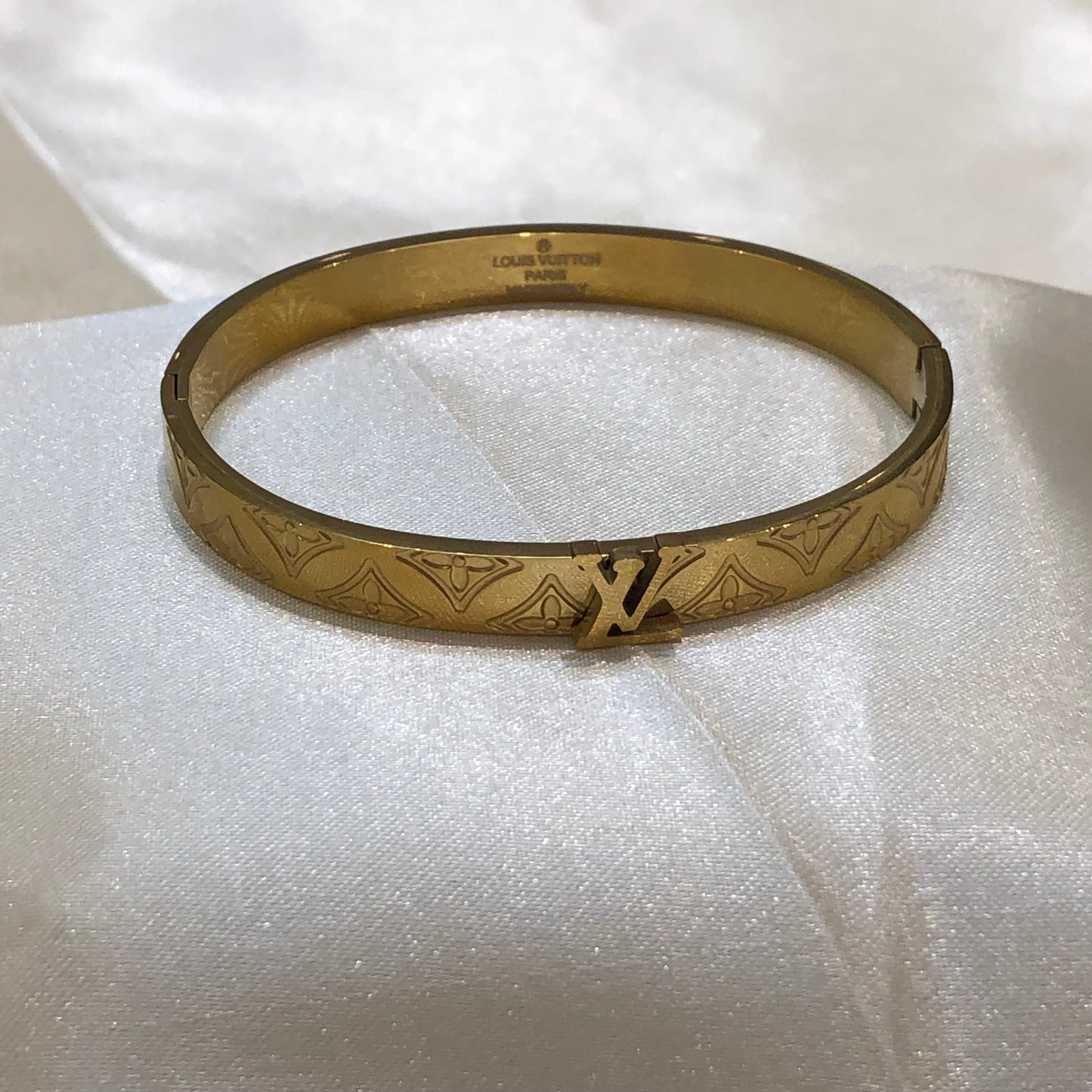 Louis Vuitton Embossed Golden Bracelet
