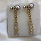 Dior Logo Chain Golden Earrings