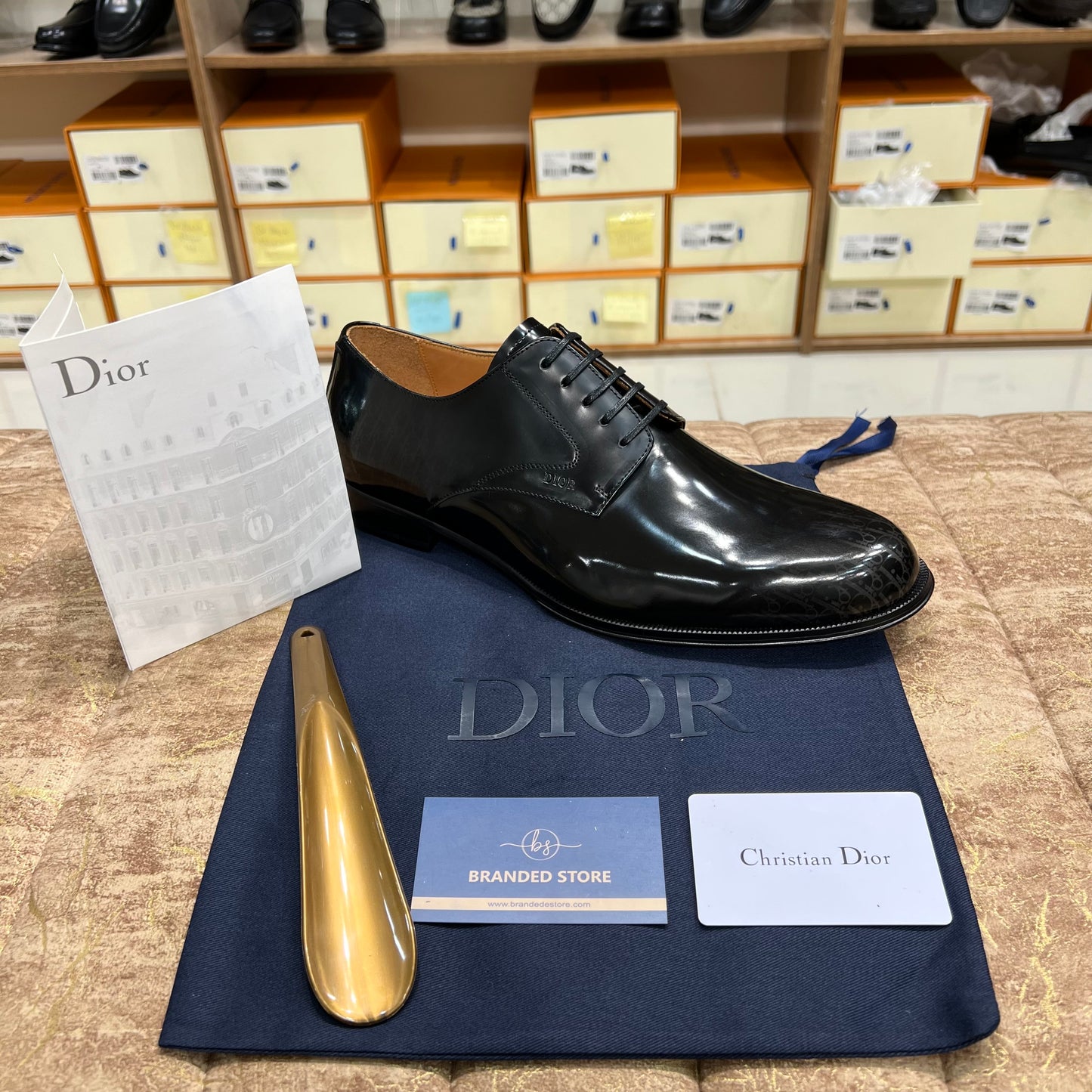 Dior Logo Printed Timeless Oxford Shoes