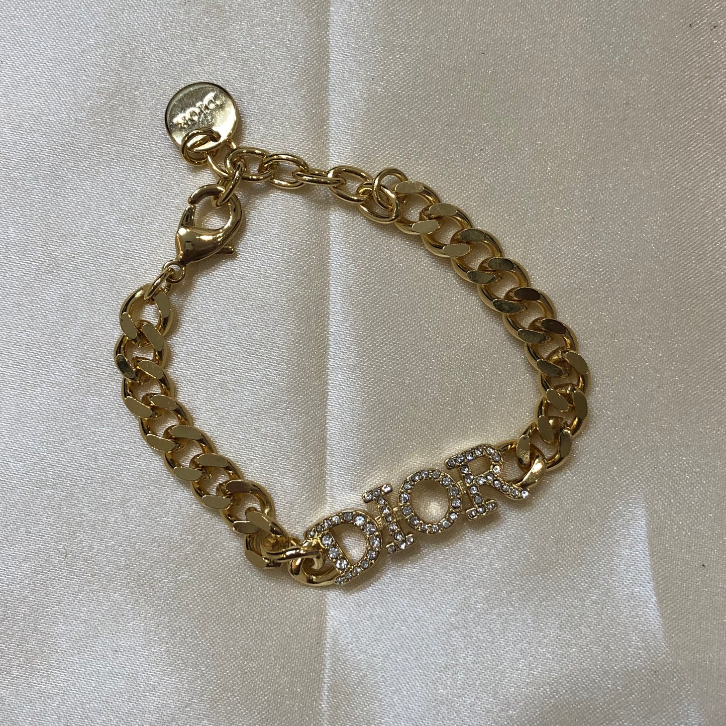 Dior D.I.O.R Logo Golden Bracelet