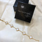 Van Cleef Gold White Bracelet