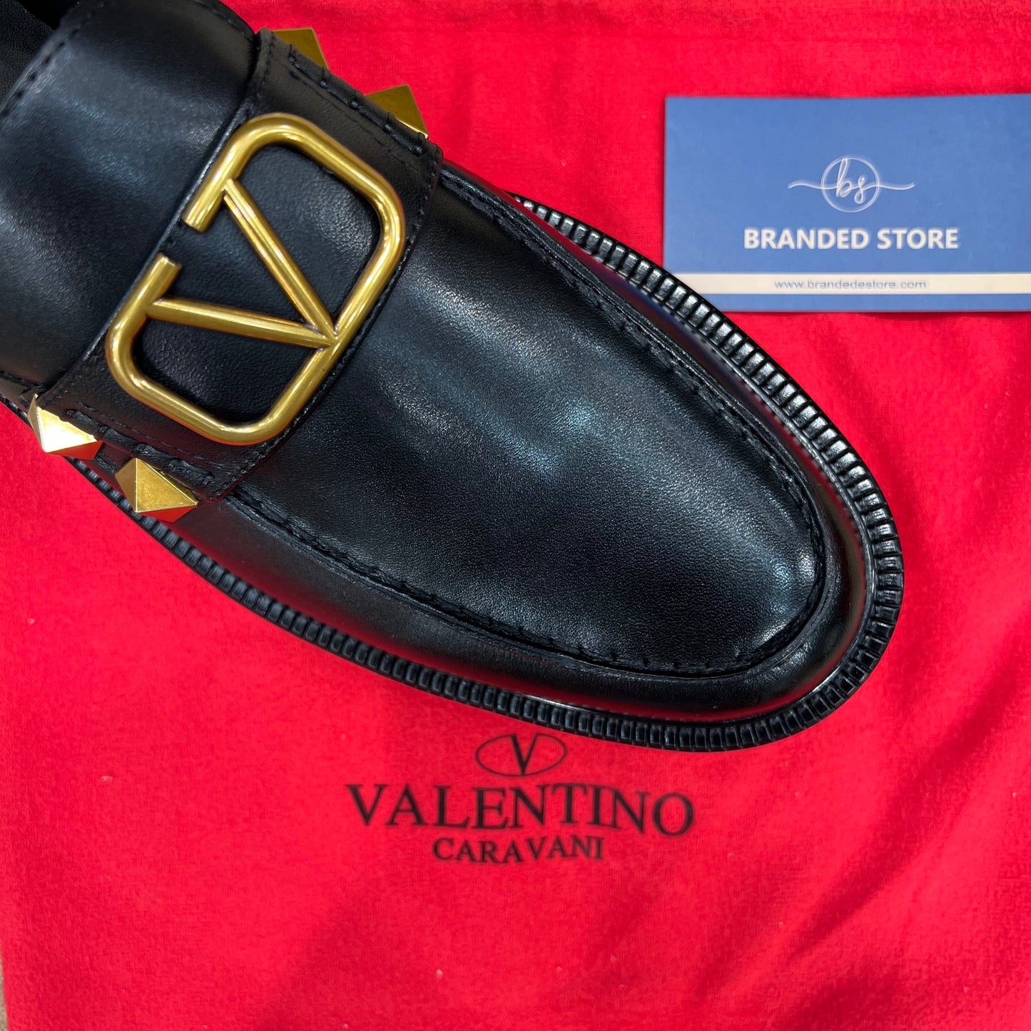 Valentino Garavani Stud Sign Major Loafer Black