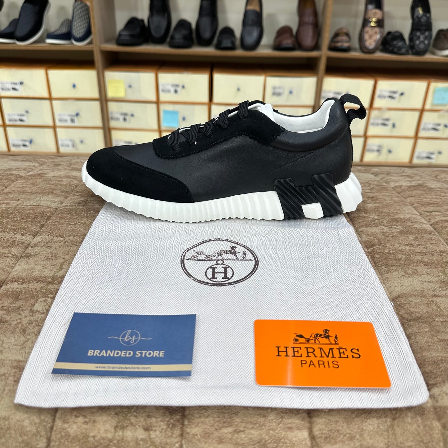 Hermes Bouncing Sneaker - Black