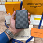 Louis Vuitton Grey Checked Pocket Organizer Wallet