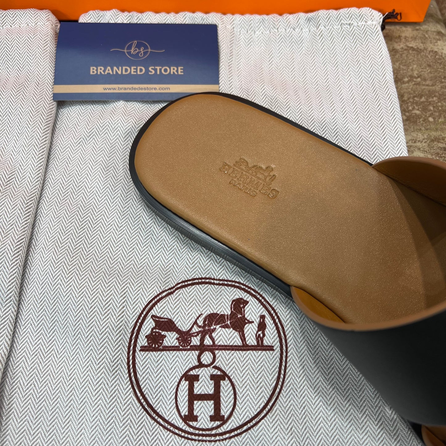 Hermes Men's Sandal Black