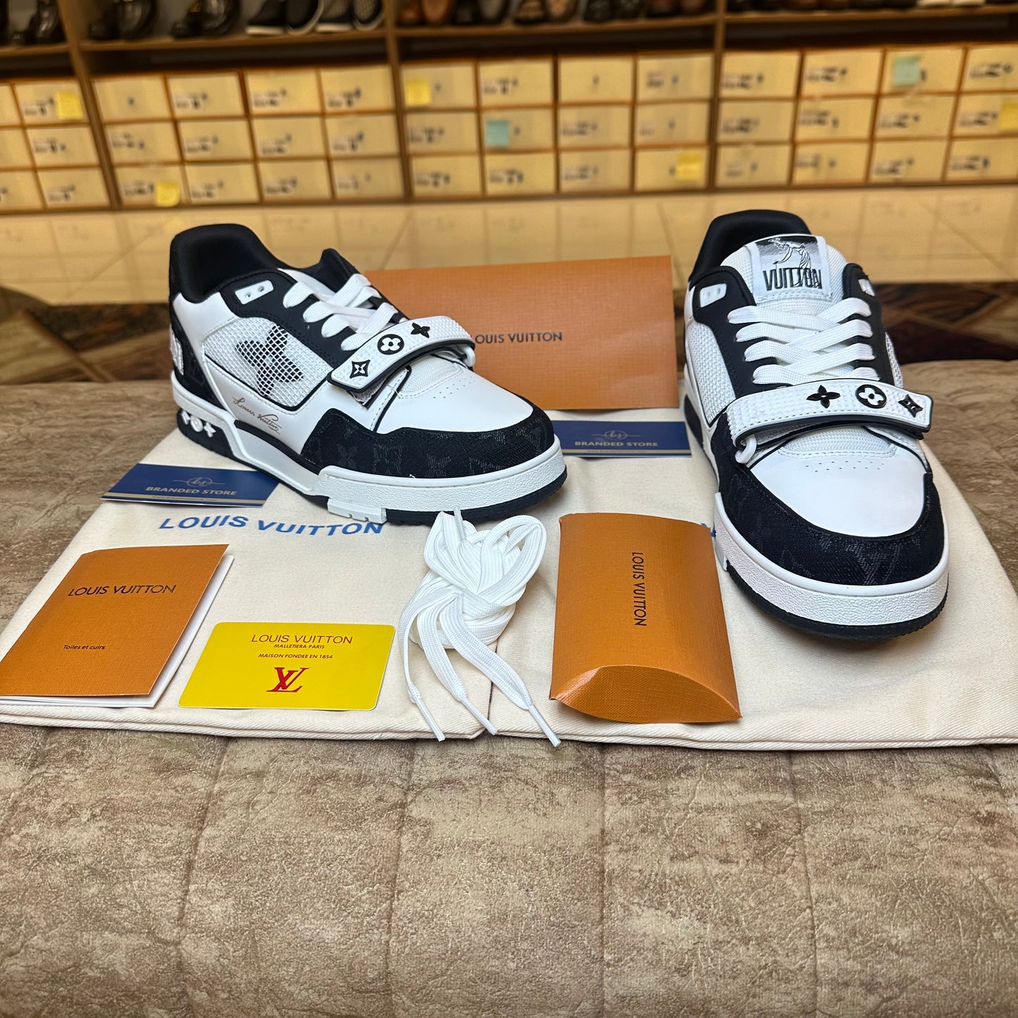Louis Vuitton Trainer Sneaker - Black & White