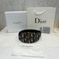 Dior Golden CD Buckle Reversible Belt Black/White