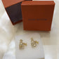 Louis Vuitton Mini Lock Golden Earrings