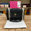 Tory Burch Golden Logo Black Bag