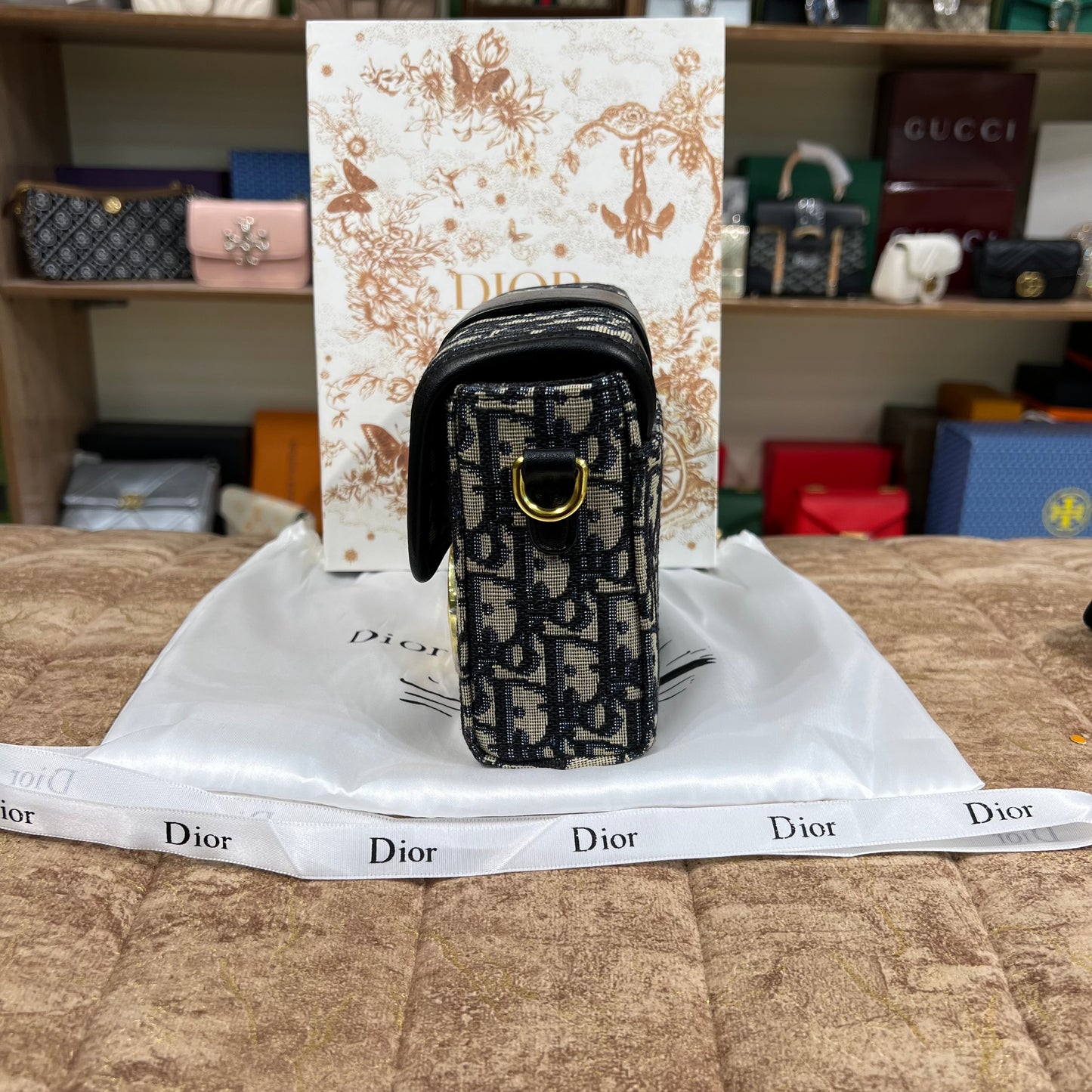 Dior Canvas Pattern Mini Bag