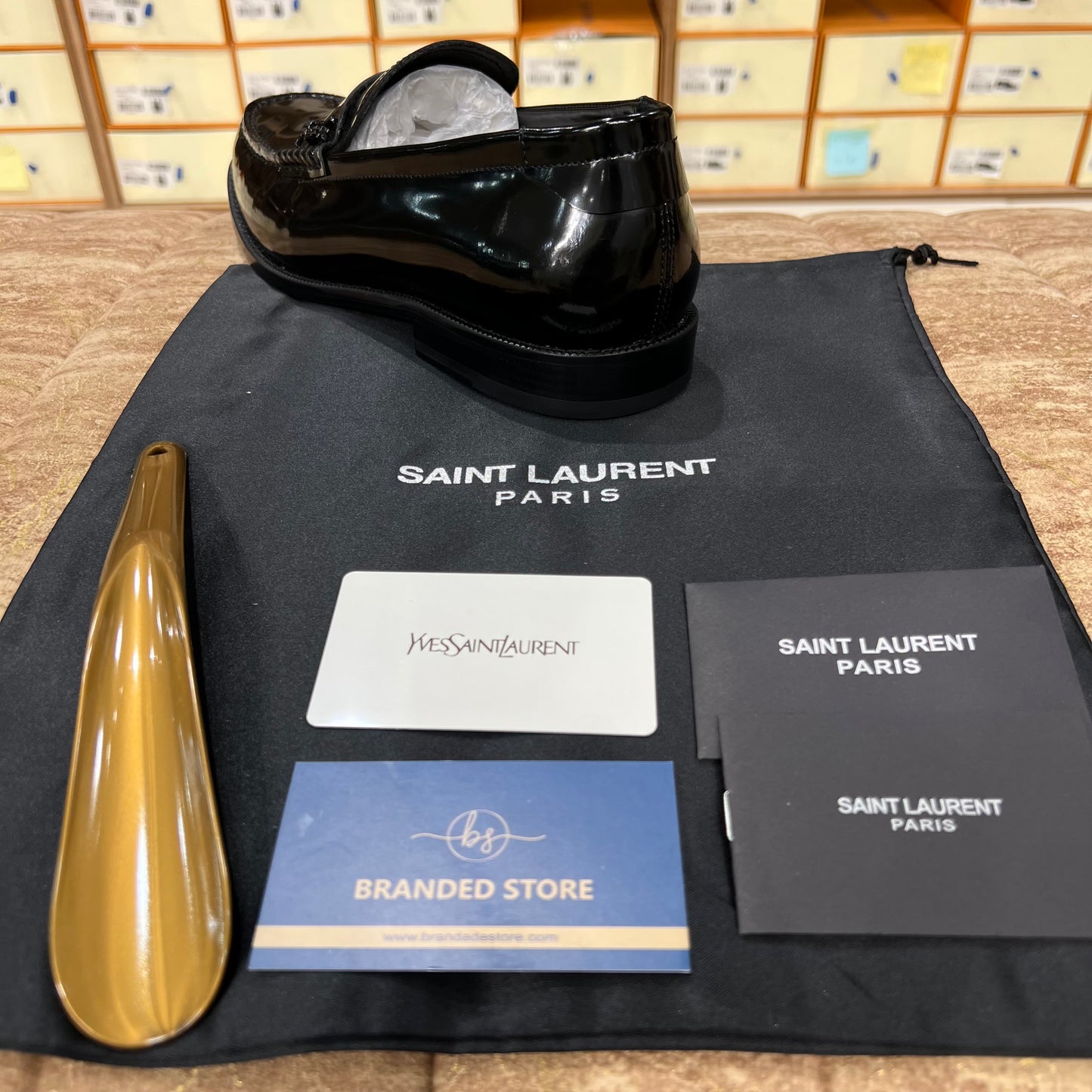 YSL Black Major Loafers