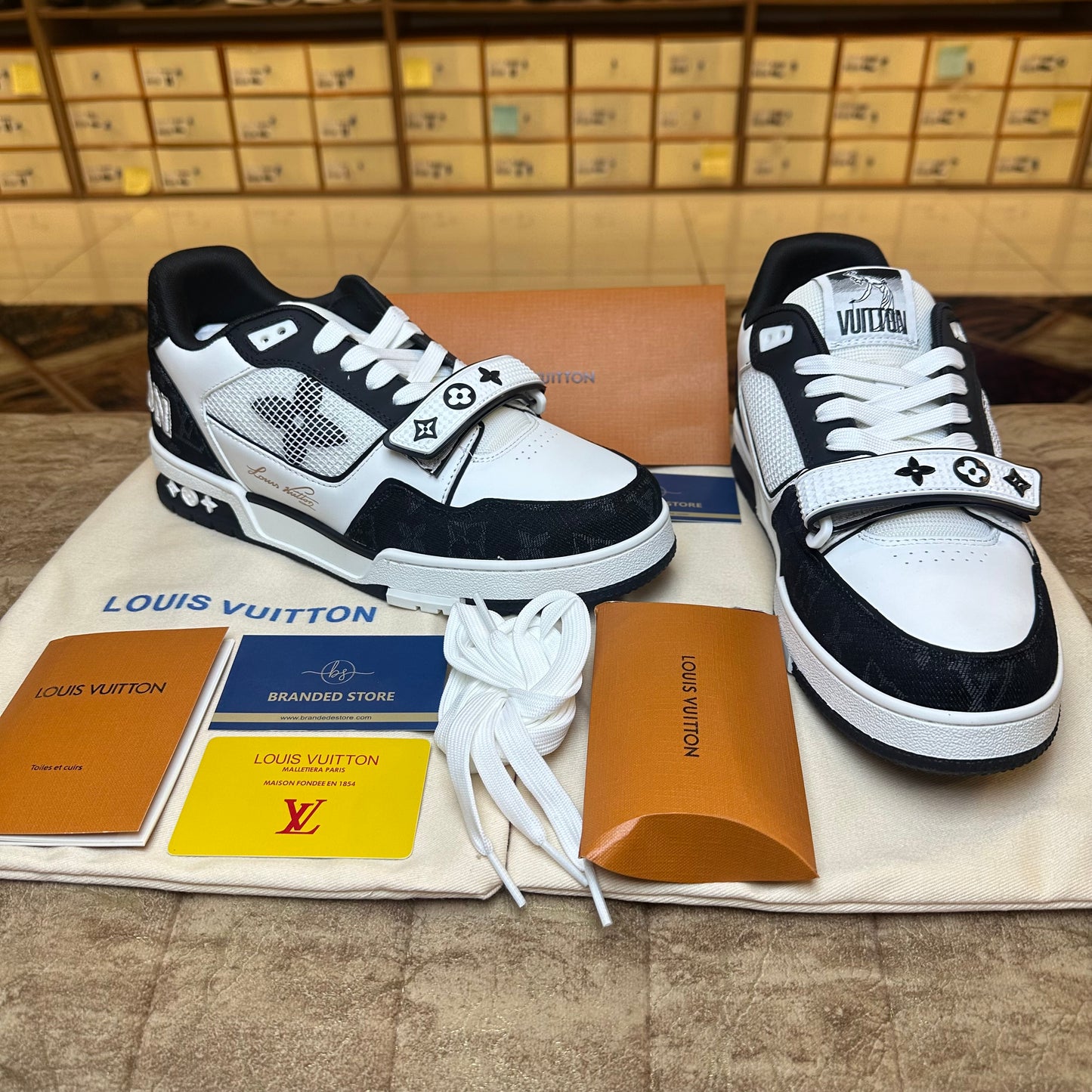 Louis Vuitton Trainer Sneaker - Black & White