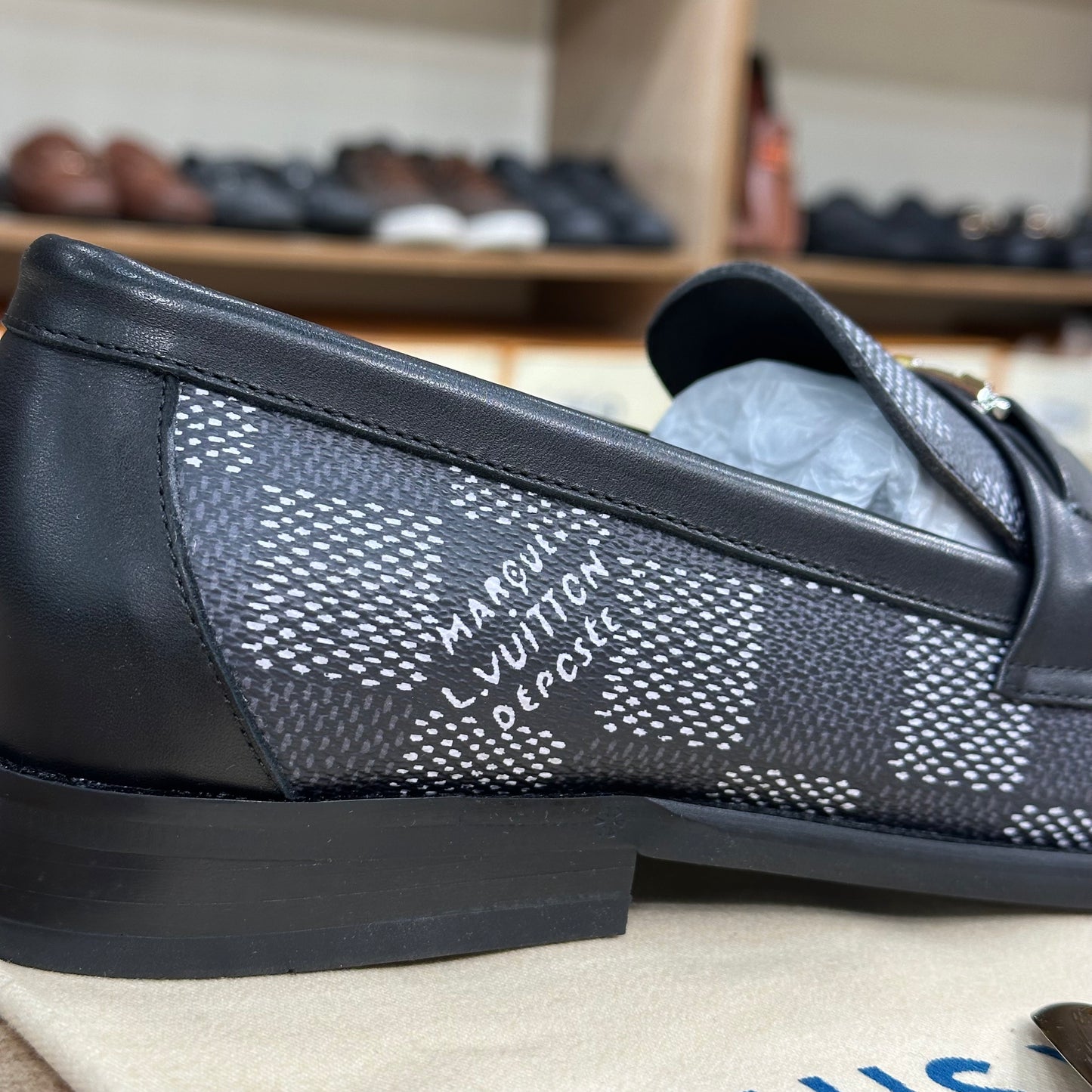Louis Vuitton Damier Major Loafers Black
