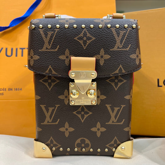 Louis.Vuitton Mini Side Brown Bag