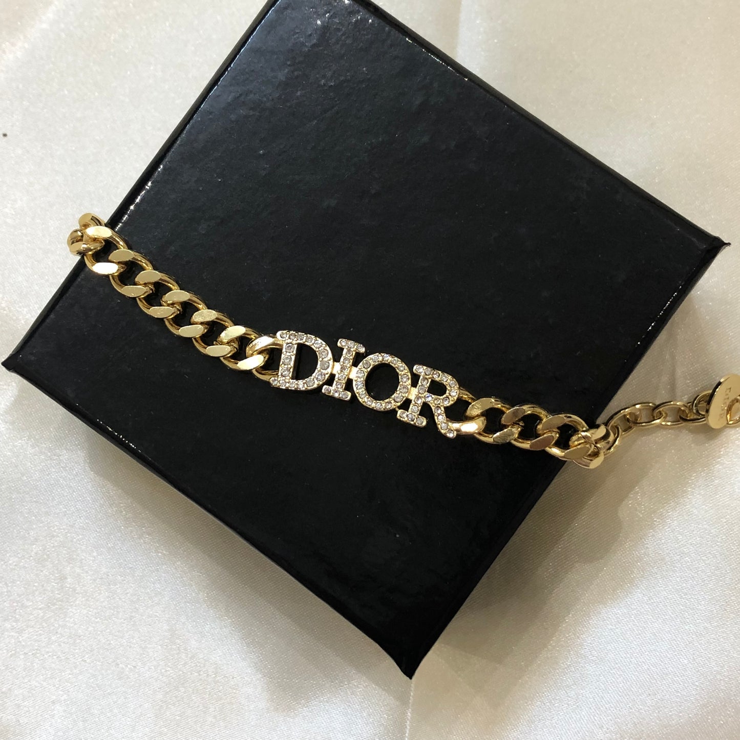 Dior D.I.O.R Logo Golden Bracelet