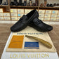 Louis Vuitton Black Embossed Black Buckle Normal Loafer