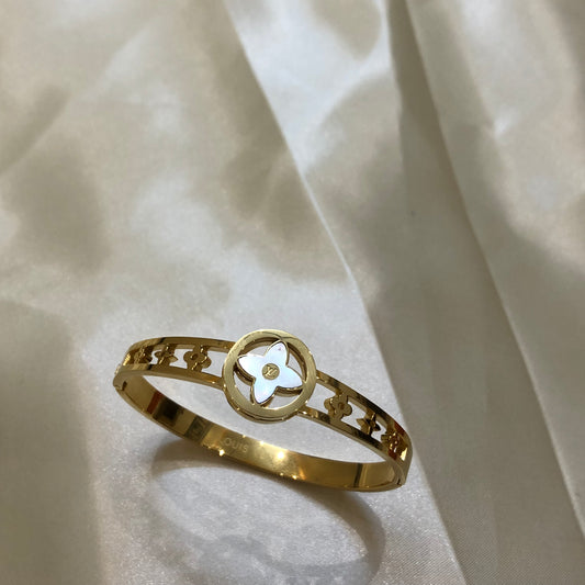 Louis Vuitton White Golden Bracelet