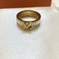 Louis Vuitton LV Logo Golden Ring