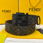 Fendi FF Black Buckle Reversible Belt Black/Brown