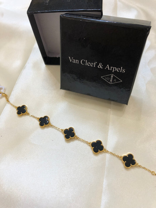 Van Cleef Gold Black Bracelet