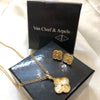 Van Cleef Necklace Set Golden