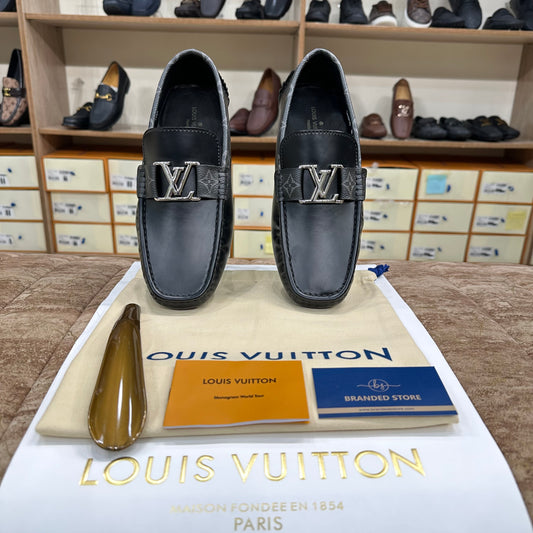 Louis Vuitton Black Flower Normal Loafer