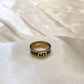 Gucci GG Logo Black Golden Ring